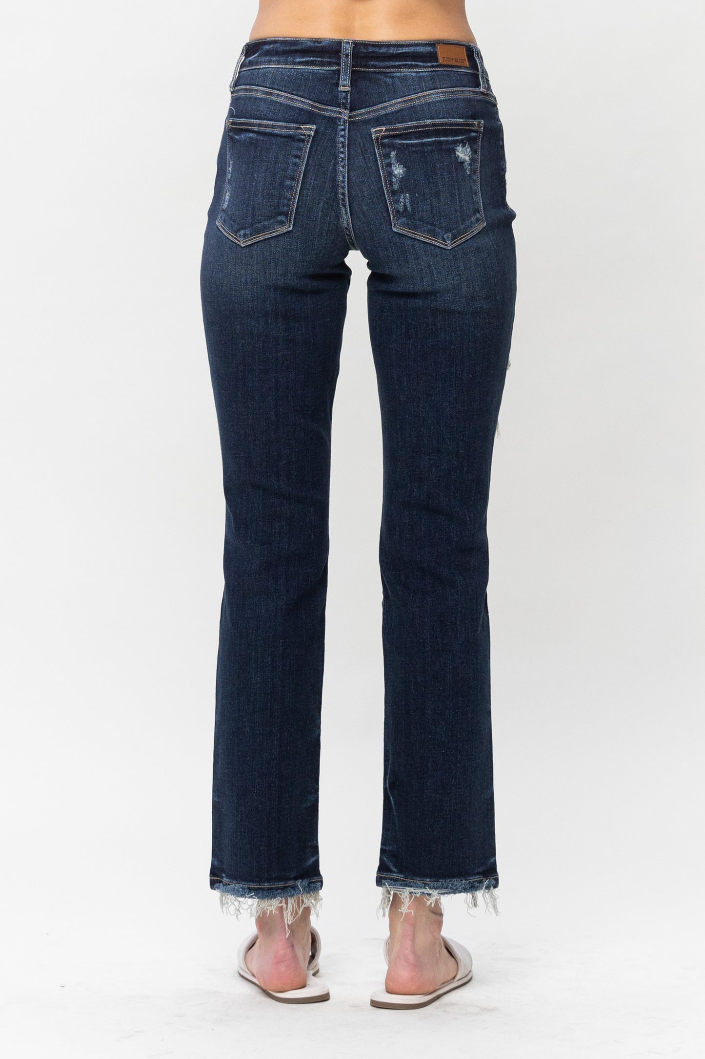 Judy Blue MR Heavy Destroy Straight Leg