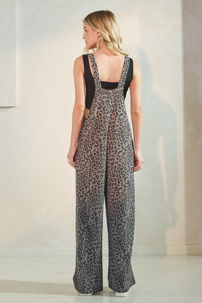 Sleeveless Animal Urban Ribbed Jumpsuits PREORDER