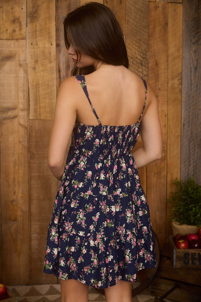 Floral Sleeveless Tiered Mini Dress PREORDER