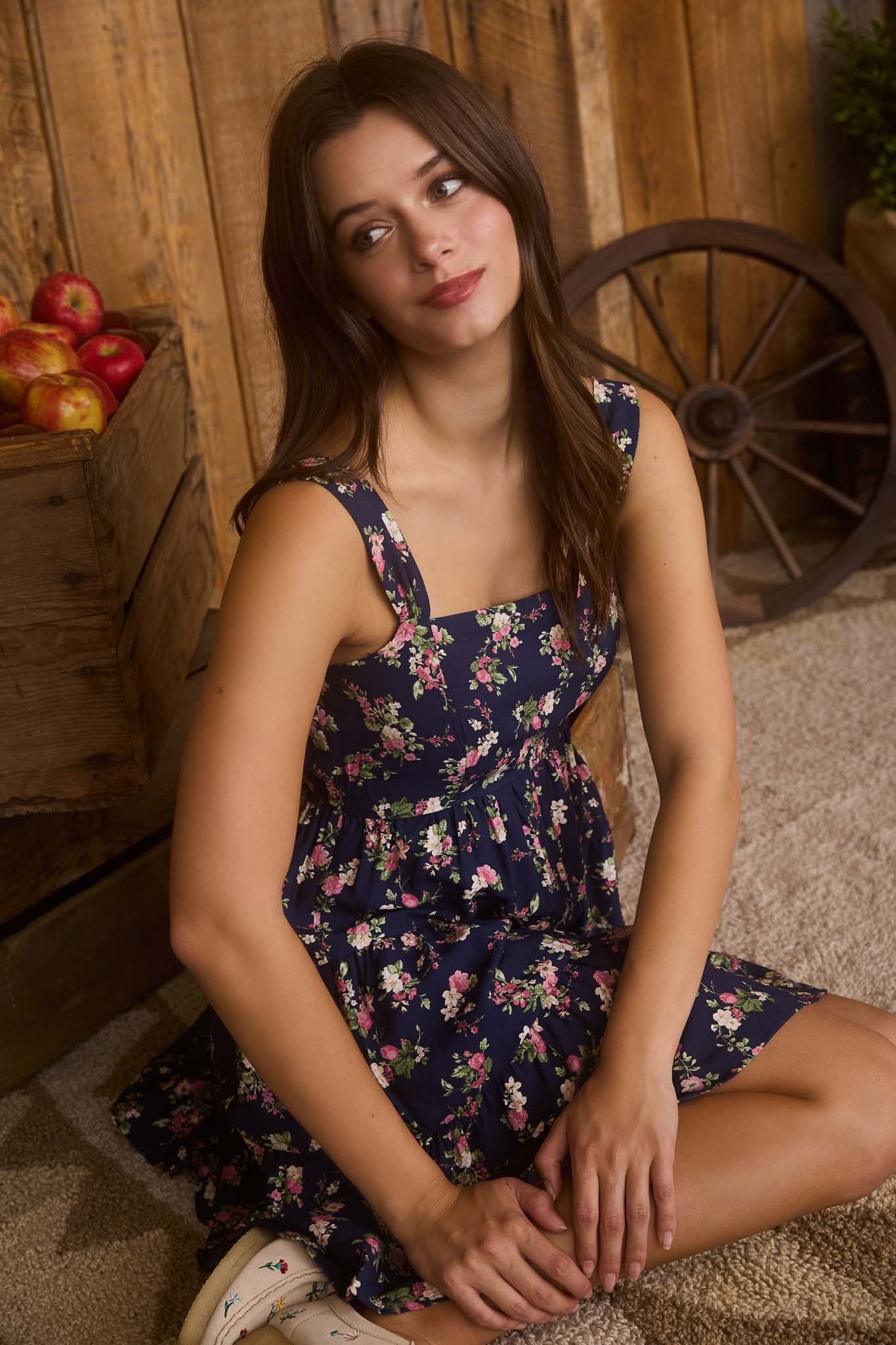 Floral Sleeveless Tiered Mini Dress PREORDER