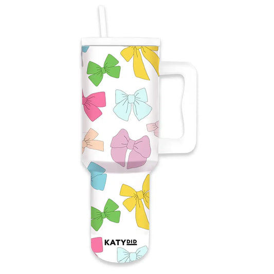 Multicolored Coquette Bows Tumbler