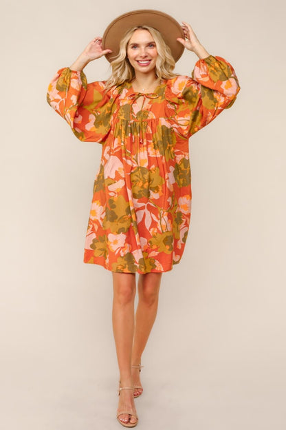 Woven Tunic Shift Dress With Side Pockets (PREORDER)
