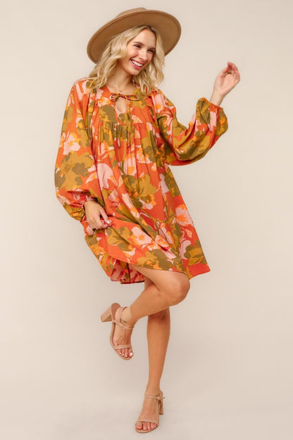 Woven Tunic Shift Dress With Side Pockets (PREORDER)