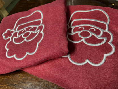 Puffy Santa Embroidered Crewneck