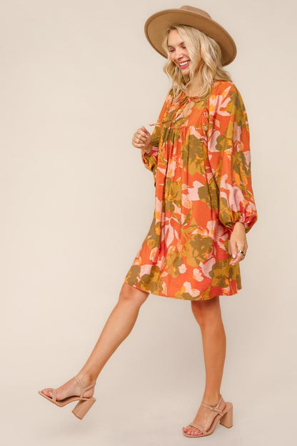Woven Tunic Shift Dress With Side Pockets (PREORDER)