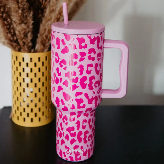 Modern Light Pink Leopard Tumbler