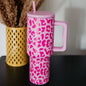 Modern Light Pink Leopard Tumbler